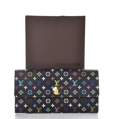 Louis Vuitton Monogram Multicolor Sarah Wallet Black Grenade 15 of 15