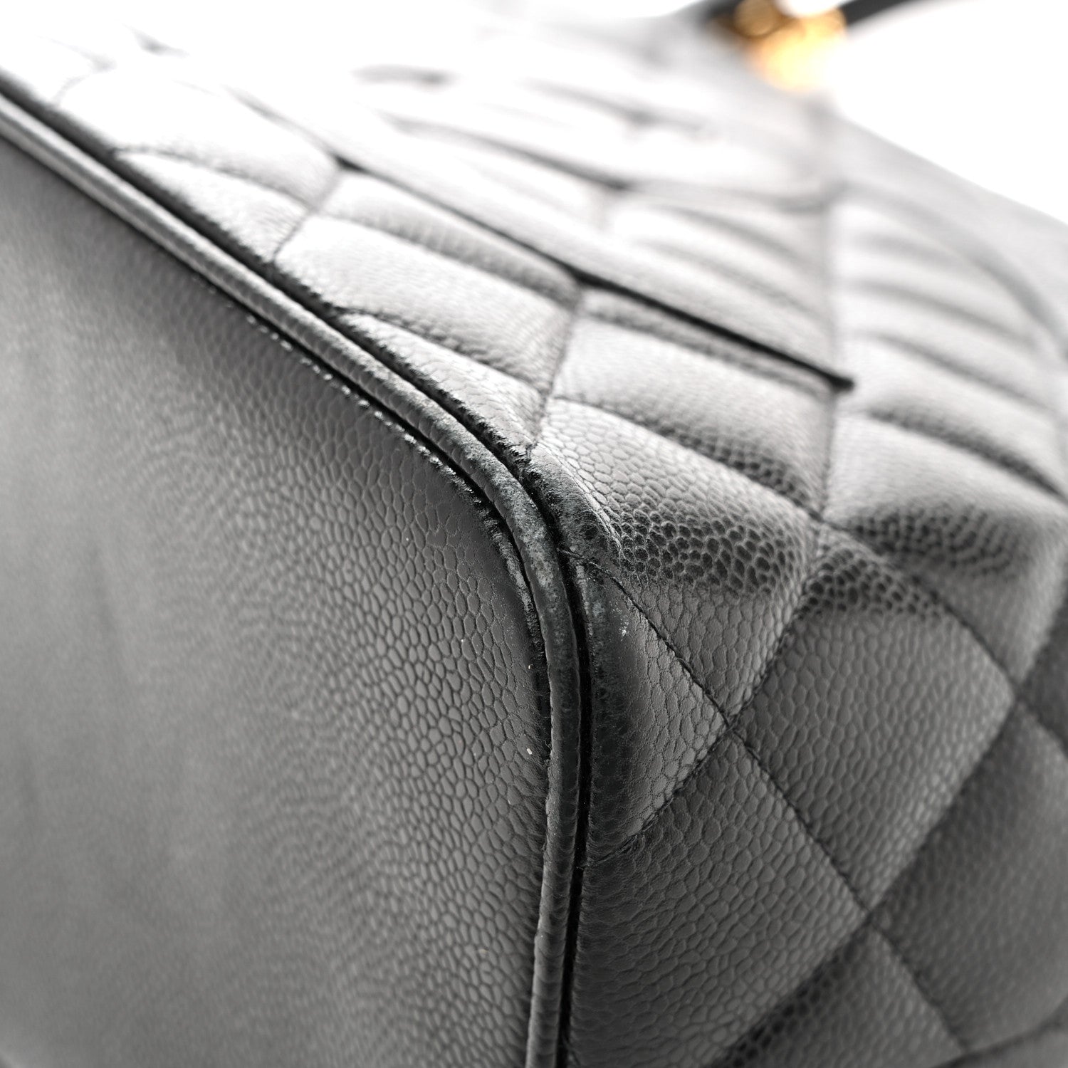 Chanel Caviar Quilted Medallion Tote Black 15 of 16