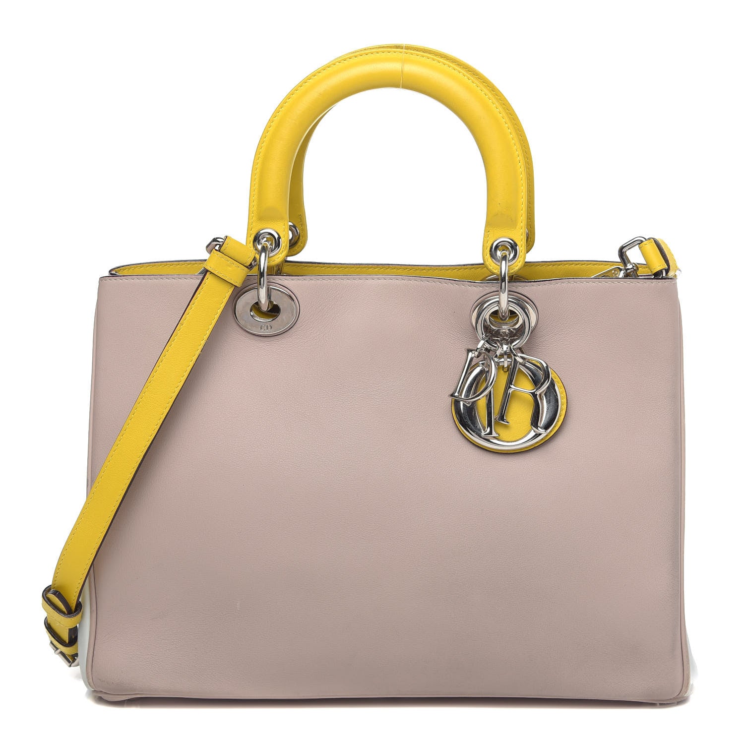 Christian Dior Smooth Calfskin Medium Tri-Color Diorissimo Tote 1 of 16