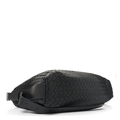 Bottega Veneta Deerskin Intrecciato Medium Traveler Hobo Black 4 of 11