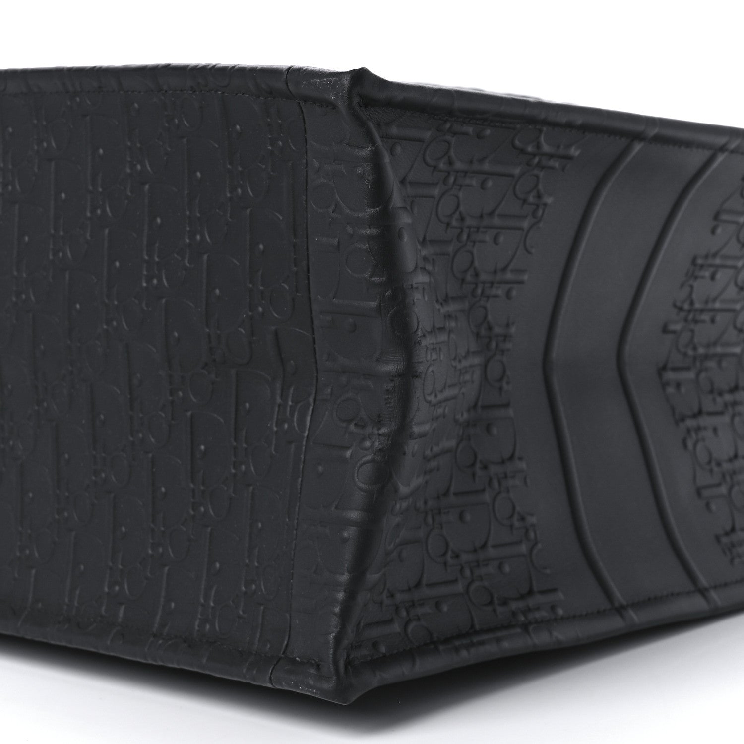 Christian Dior Oblique Calfskin Embossed Book Tote Black 9 of 9