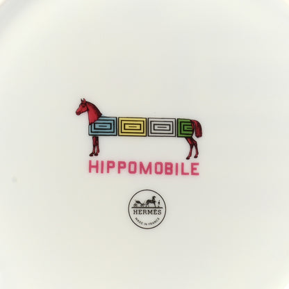 Hermes Porcelain Hippomobile Dessert Plate Set of 2 4 of 6