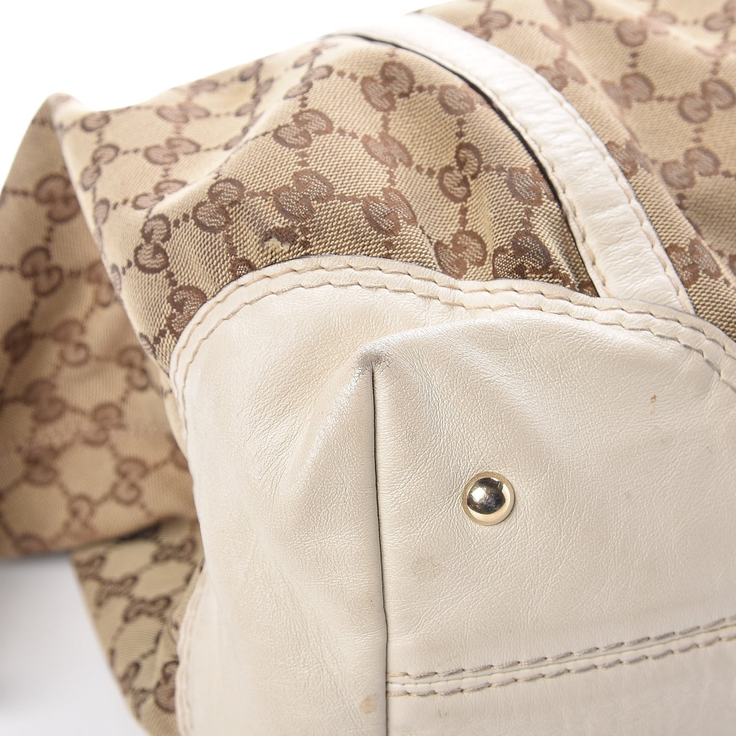 Monogram Horsebit Nail Medium Boston White