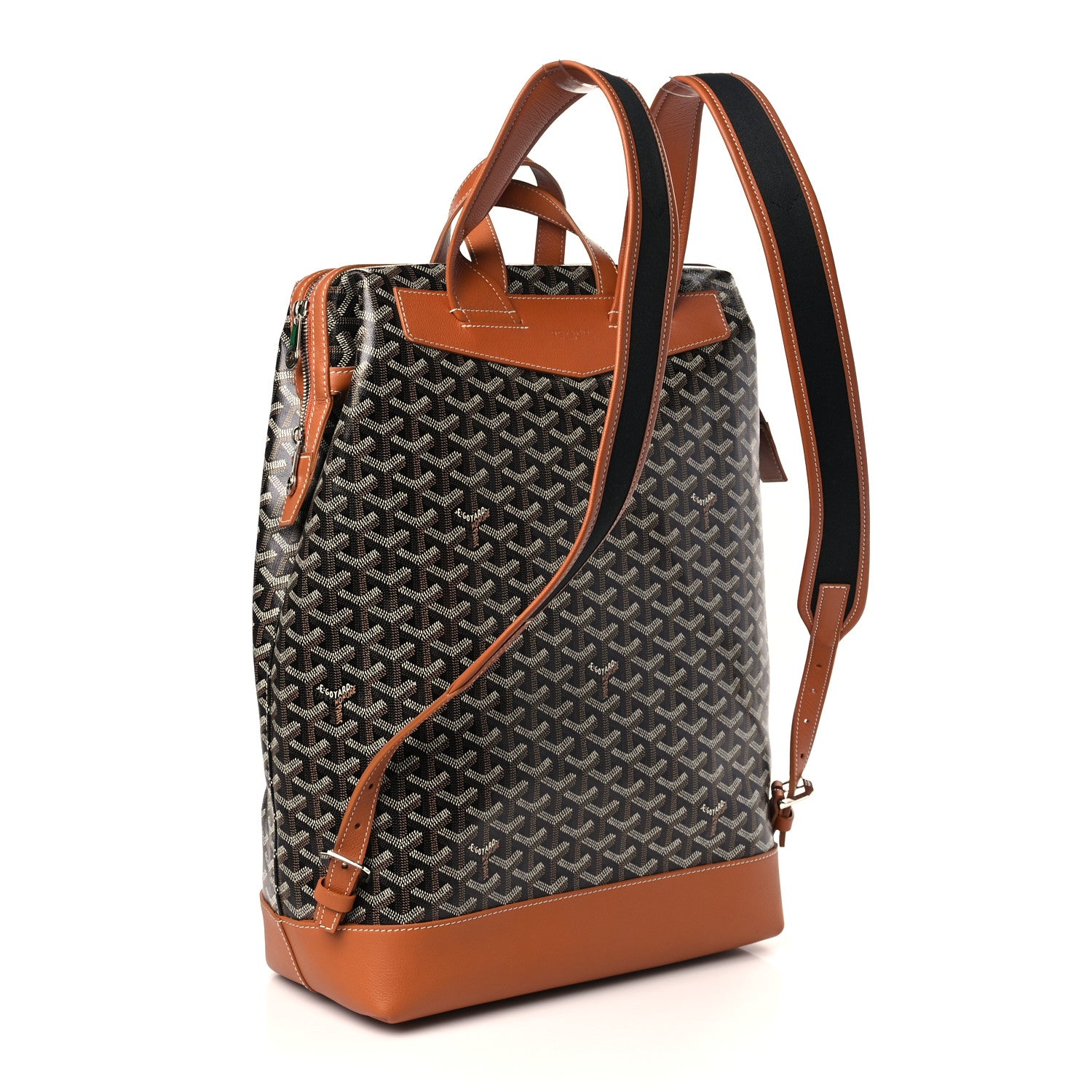 Goyard Goyardine Calfskin Cisalpin Backpack Black Gold 3 of 8