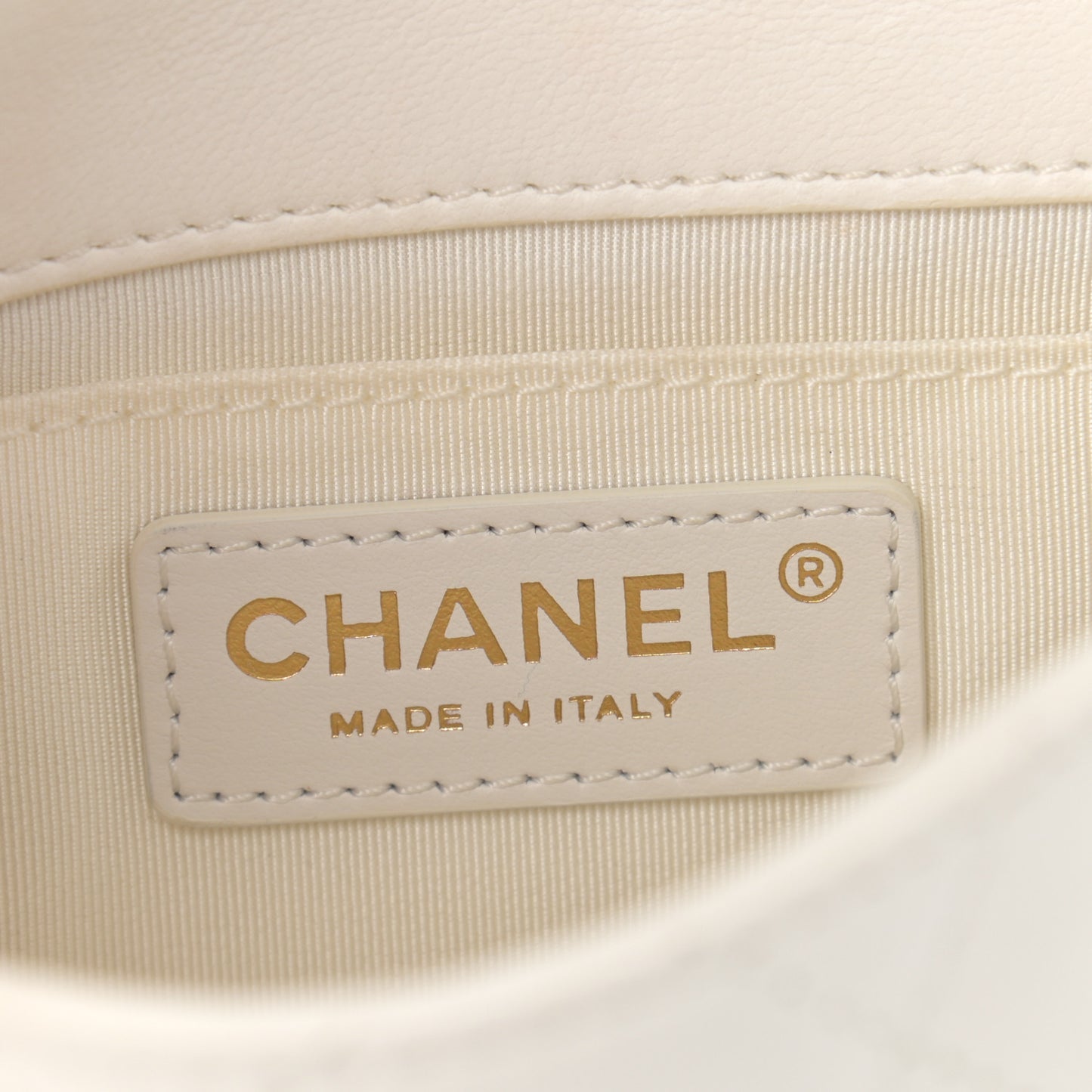 Lambskin Quilted Mini My Precious Flap White