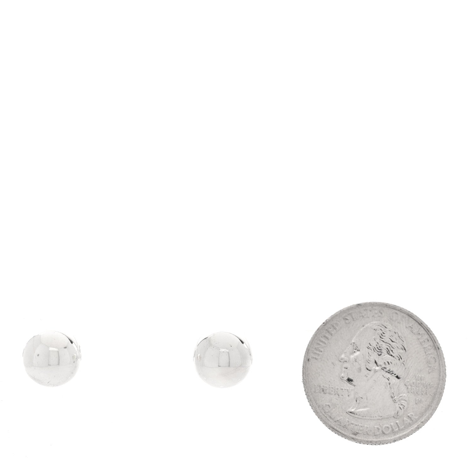 Tiffany Sterling Silver 10mm HardWear Ball Earrings 2 of 4