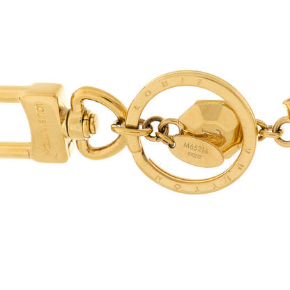 Louis Vuitton LV Facettes Bag Charm Key Holder Gold 4 of 4
