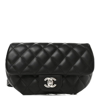 Chanel Calfskin Quilted CC Uniform Flap Belt Bag Black 1 of 10