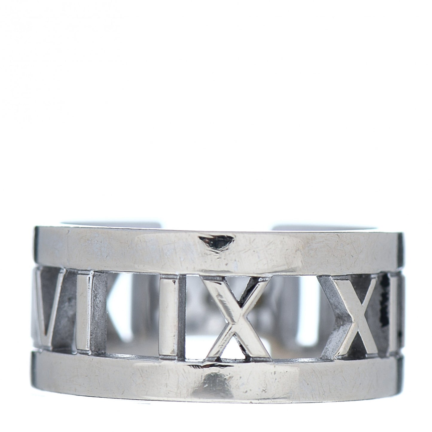 18K White Gold Diamond Open Atlas Ring 50 5.5
