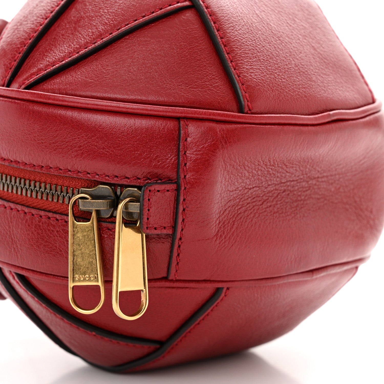 Gucci Piuma Lux Energy Mini Tifosa Basketball Shaped Shoulder Bag Romantic Cerise 10 of 12