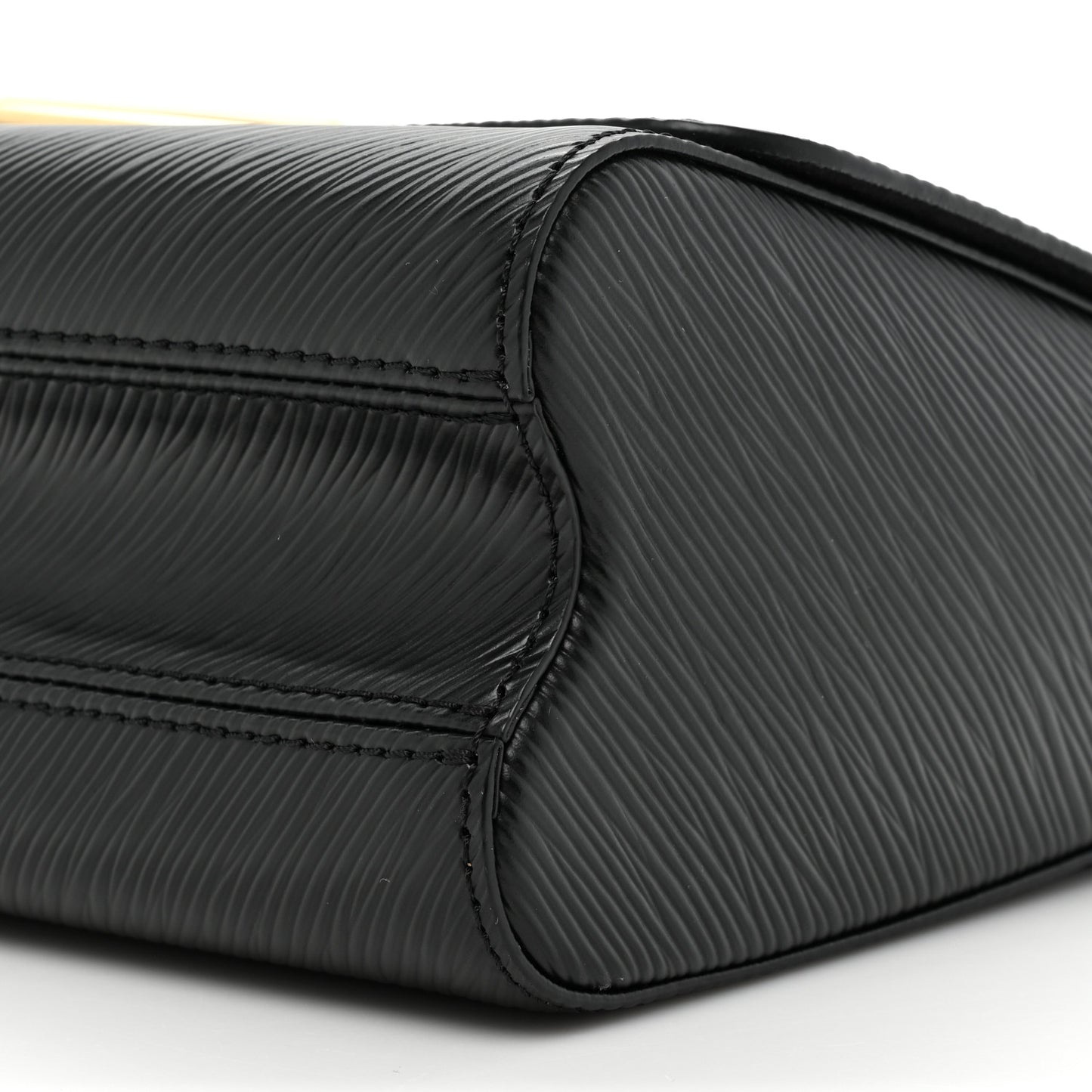 Epi Twist Braided Strap Shoulder Bag MM Black