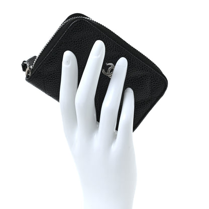 Chanel Caviar Quilted Classic Zipped Coin Purse Black 2 of 10