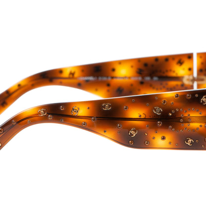 Chanel Swarovski Crystal CC Sunglasses 5134-B Tortoise 7 of 8