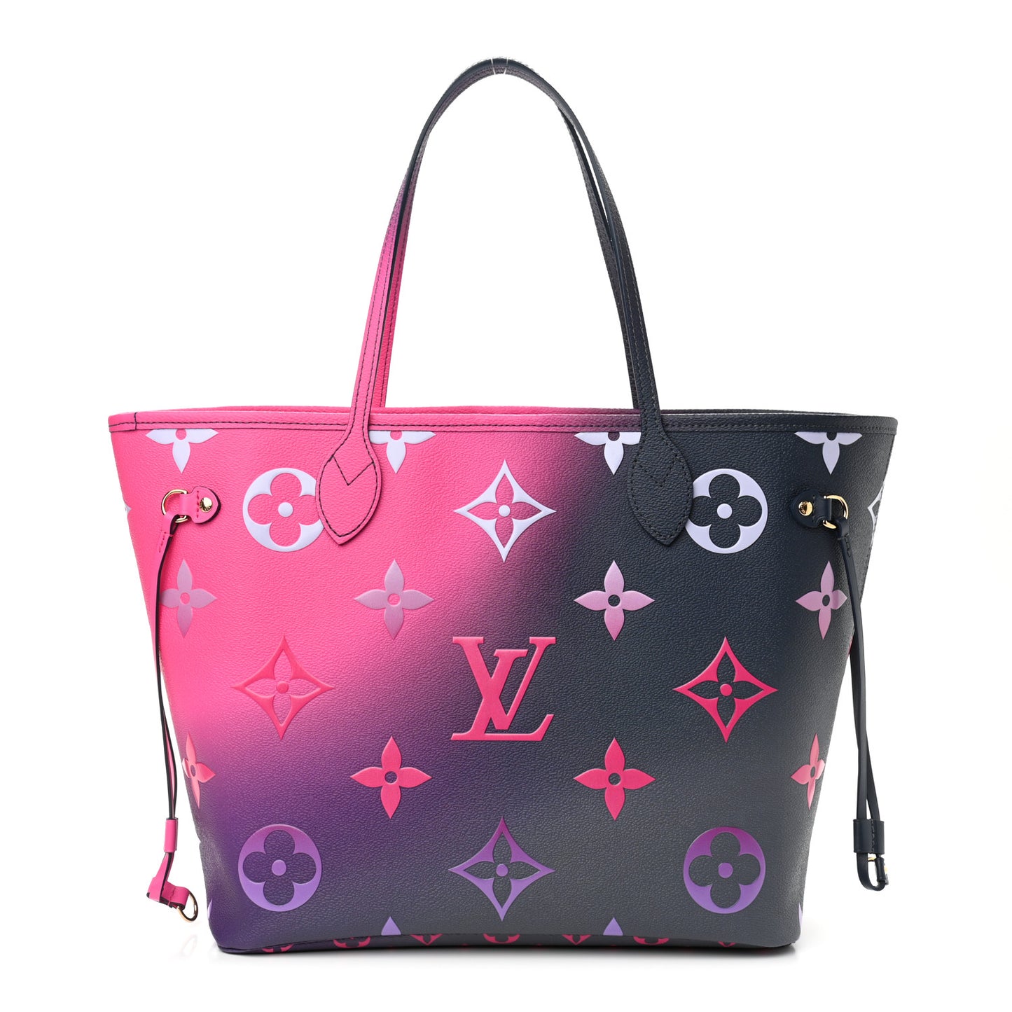 Monogram Giant Spring In The City Neverfull MM Midnight Fuchsia
