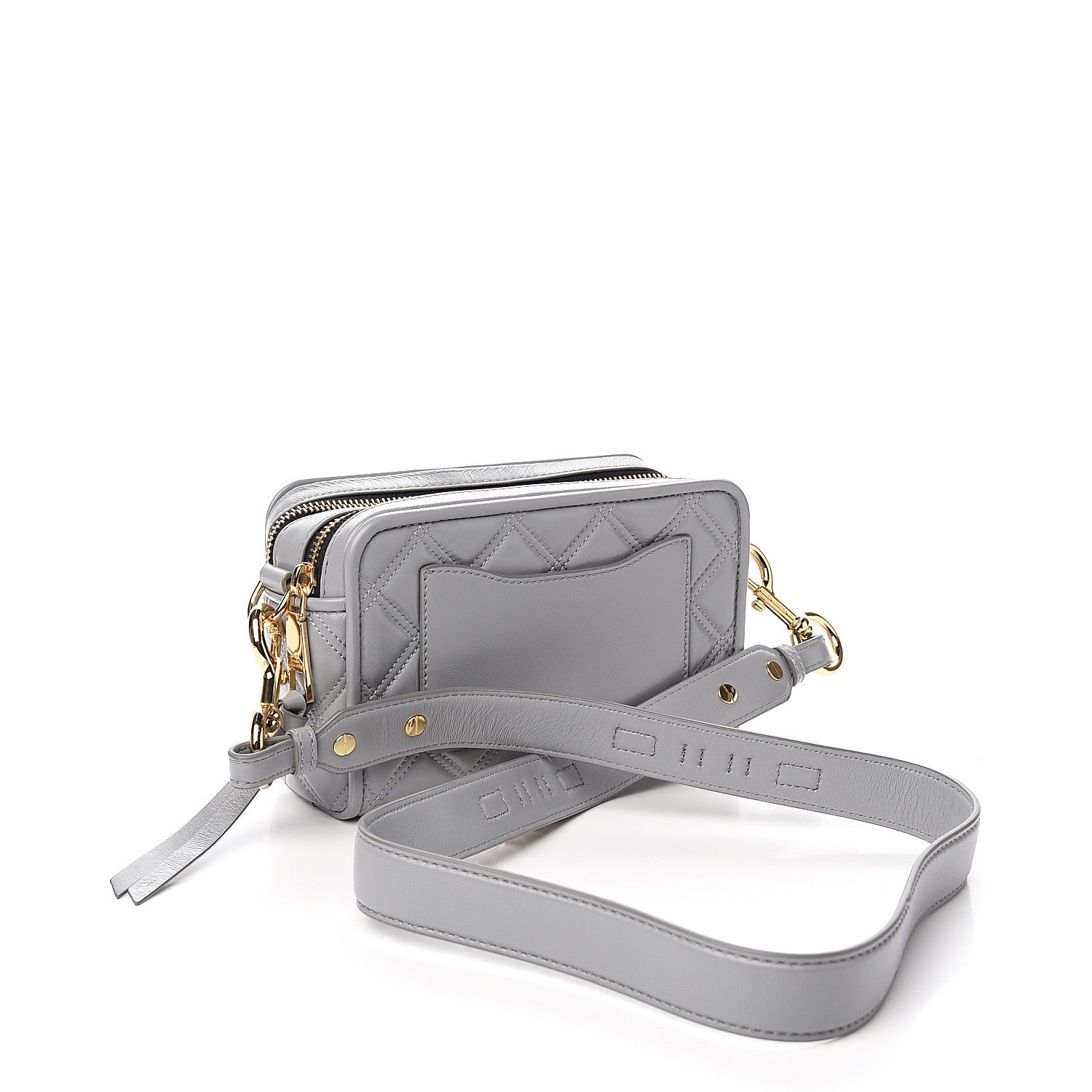 Marc Jacobs Calfskin Quilted The Softshot 21 Bag Grey 2 of 11