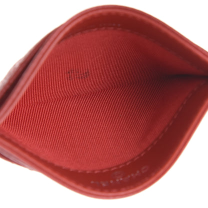 Chanel Caviar Quilted Card Holder Red 5 of 13