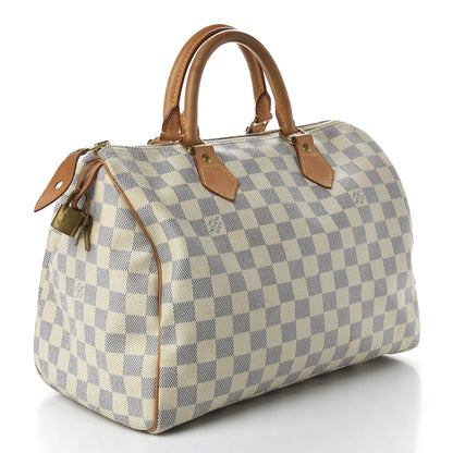 Louis Vuitton Damier Azur Speedy 30 3 of 9