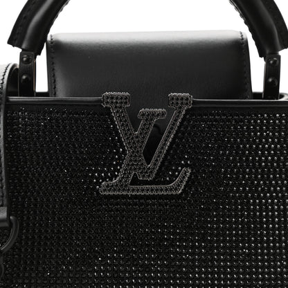 Louis Vuitton Swarovski Calfskin Capucines Mini Black 7 of 10
