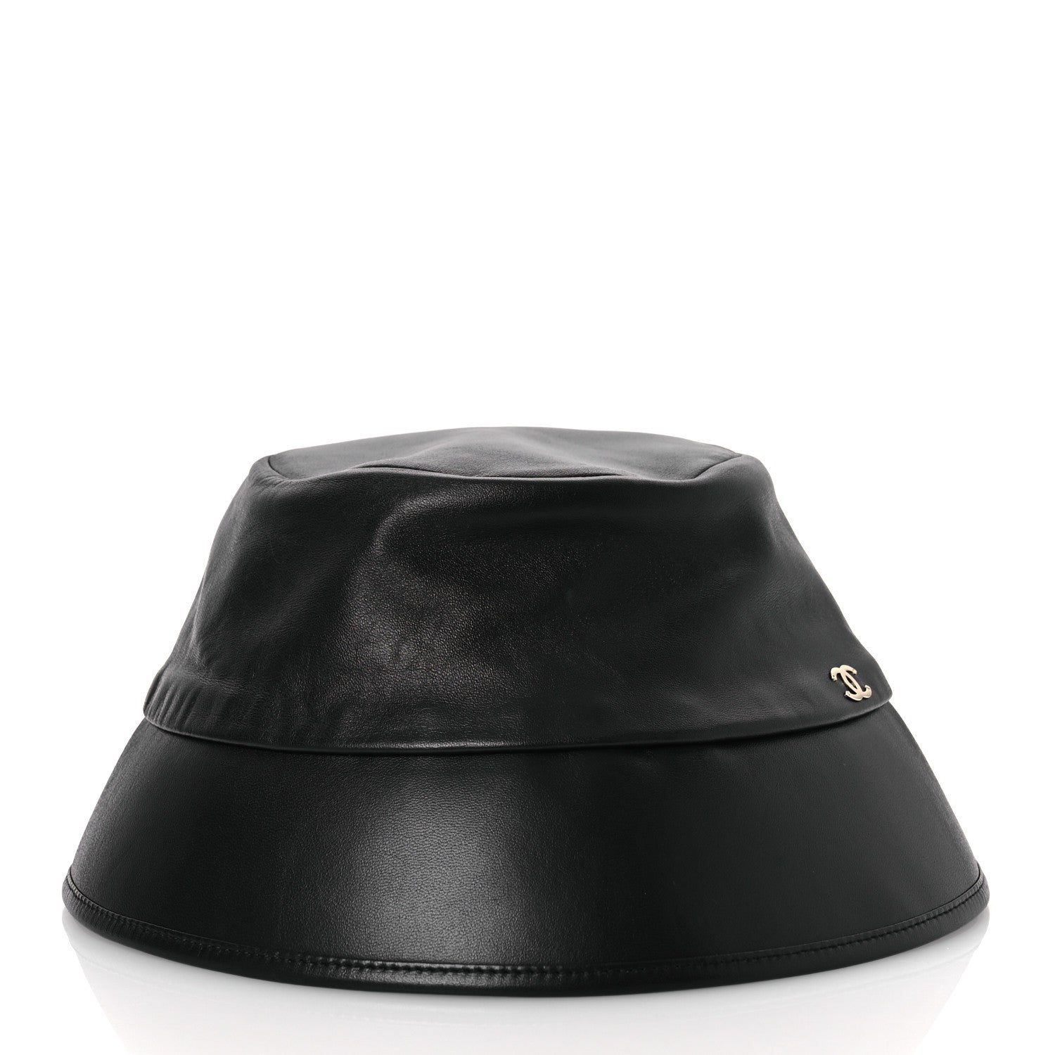 Chanel Lambskin CC Bucket Hat M Black 3 of 9