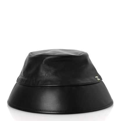 Chanel Lambskin CC Bucket Hat M Black 3 of 9