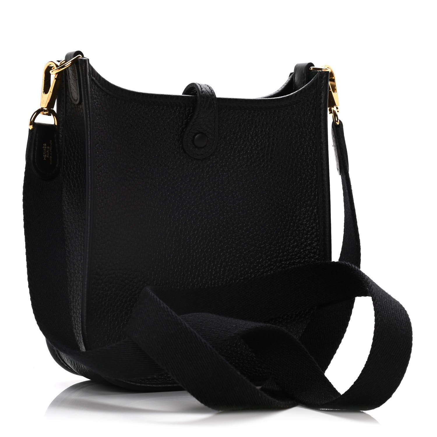 Hermes Taurillon Clemence Evelyne TPM Black 3 of 11