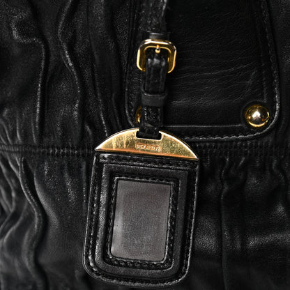 Prada Nappa Gaufre Tote Black 6 of 10