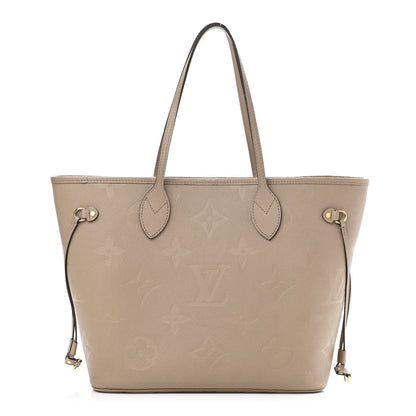 Louis Vuitton Empreinte Monogram Giant Neverfull MM Tourterelle 3 of 10