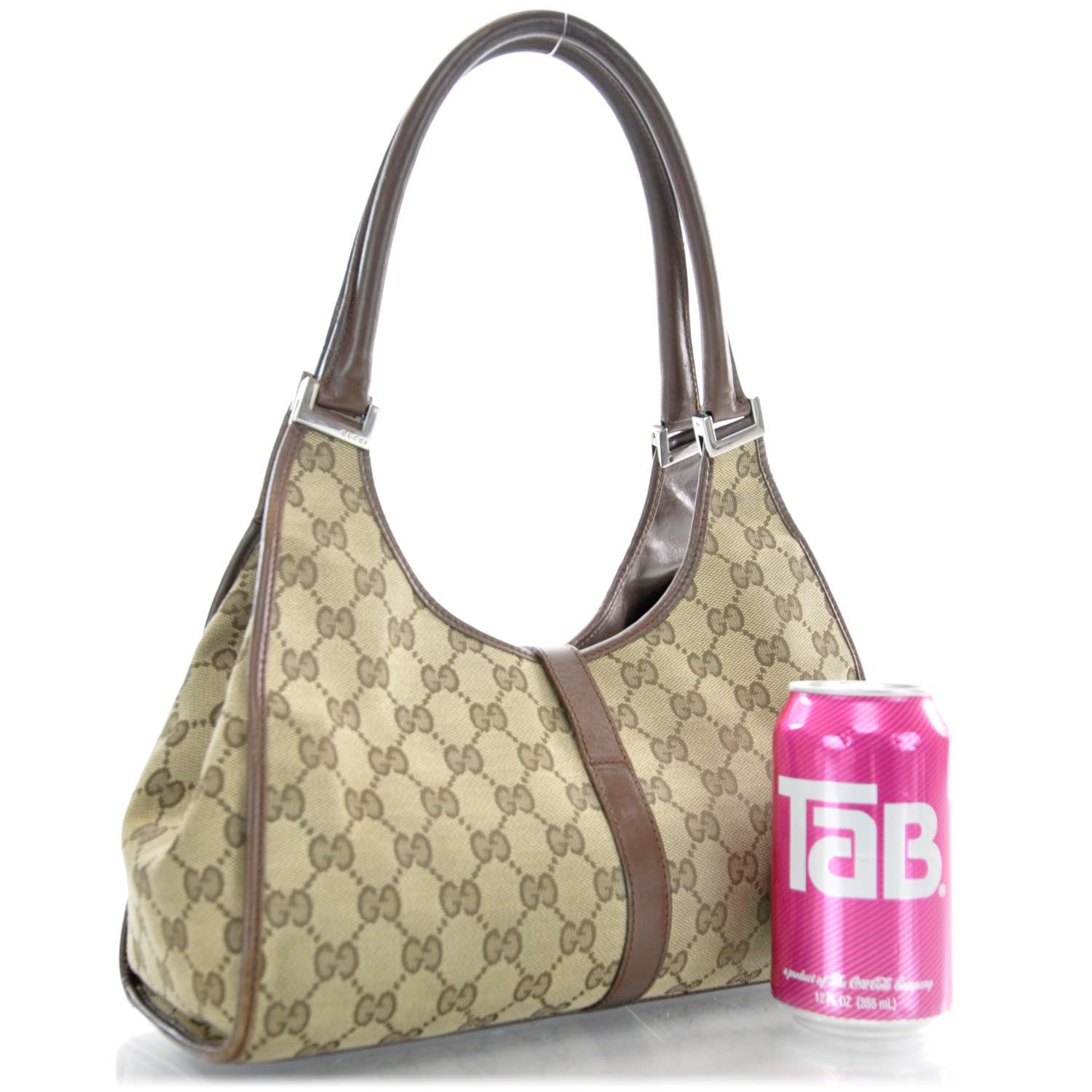 Gucci Monogram Bardot Brown 3 of 11