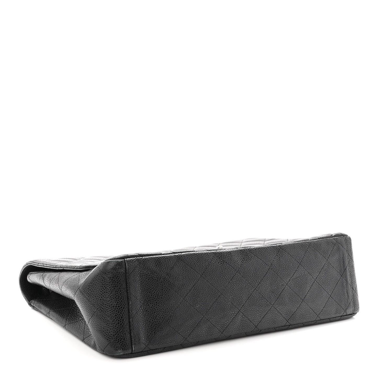 Caviar Quilted Maxi Single Flap Black