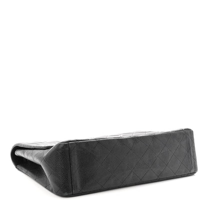Chanel Caviar Quilted Maxi Single Flap Black 4 of 10