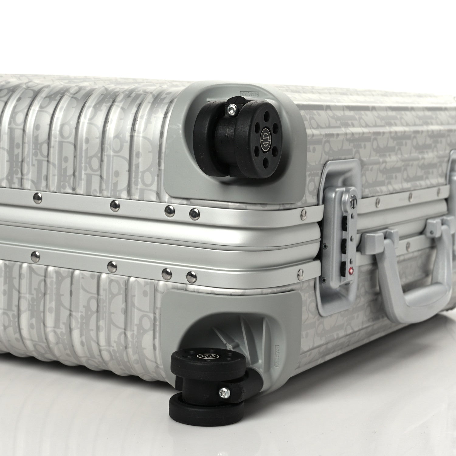 Christian Dior X RIMOWA Aluminum Gradient Cabin Luggage Silver 8 of 8