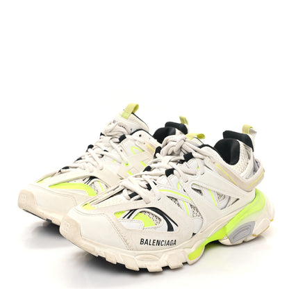 Balenciaga Mesh Worn Out Mens Track Sneakers 39 White Fluo Yellow 3 of 10