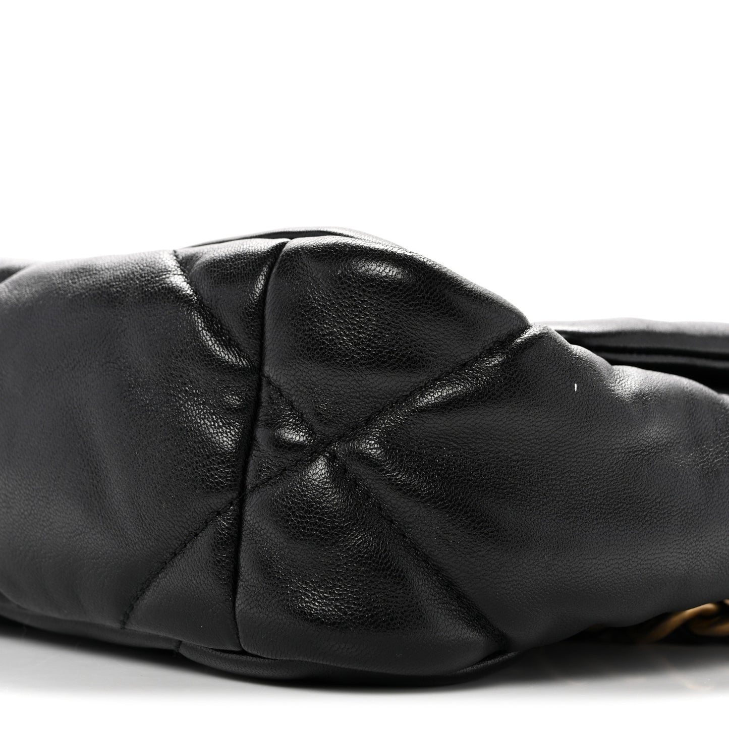 Goatskin Quilted Medium Chanel 19 Flap Black