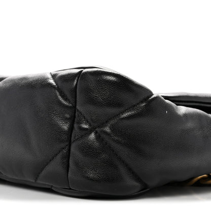 Chanel Goatskin Quilted Medium Chanel 19 Flap Black 10 of 12
