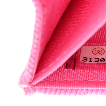 Chanel Denim Quilted Chanel 19 Flap Coin Purse With Chain Pink 7 of 12
