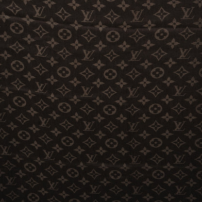 Louis Vuitton Wool Silk Monogram Shawl Brown 1 of 4