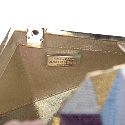 Judith Leiber Crystal Kite Minaudiere Clutch Multicolor 8 of 13