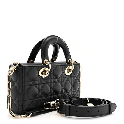 Christian Dior Lambskin Cannage Small Lady D-Joy Black 3 of 11