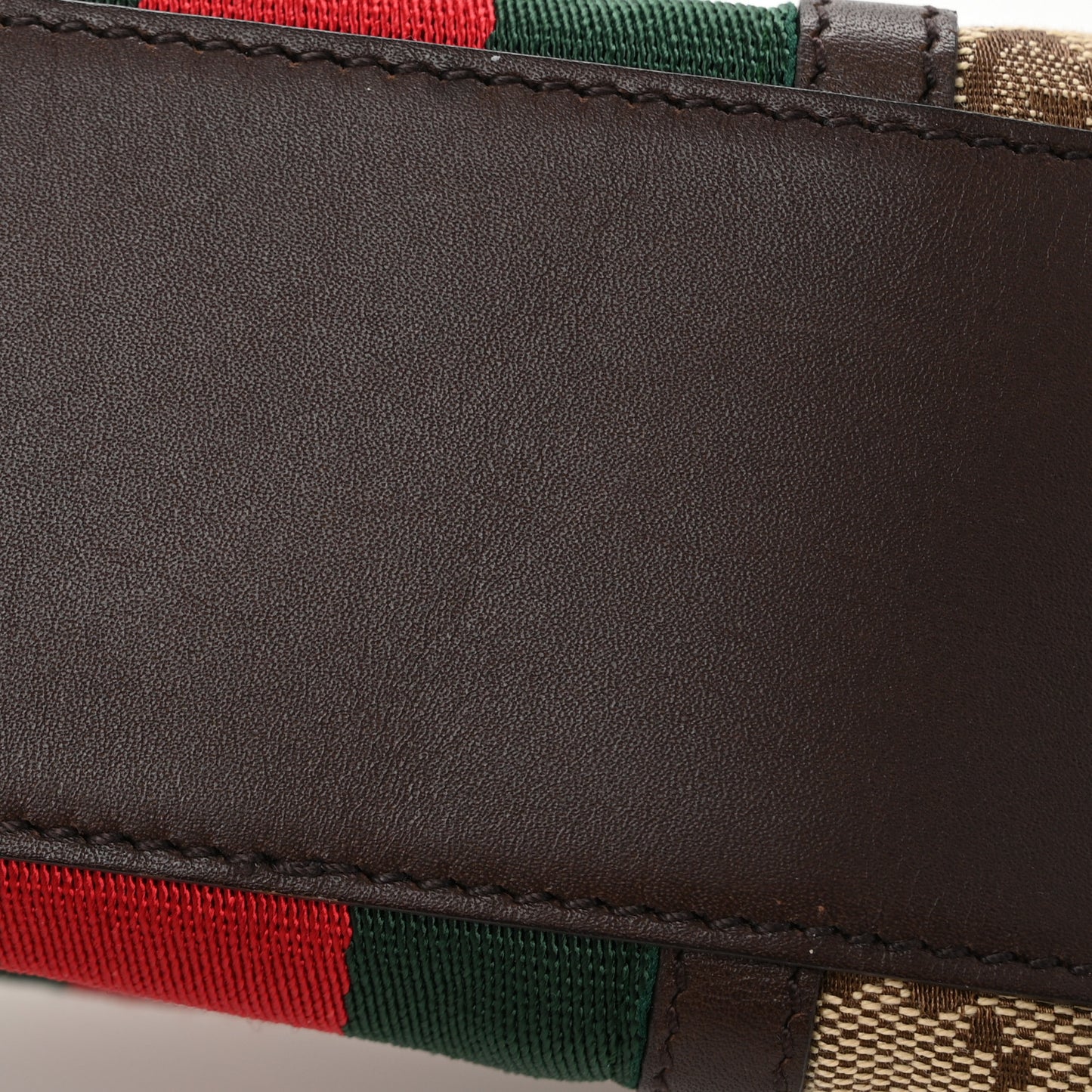 Monogram Web Small Cosmetic Case Dark Brown