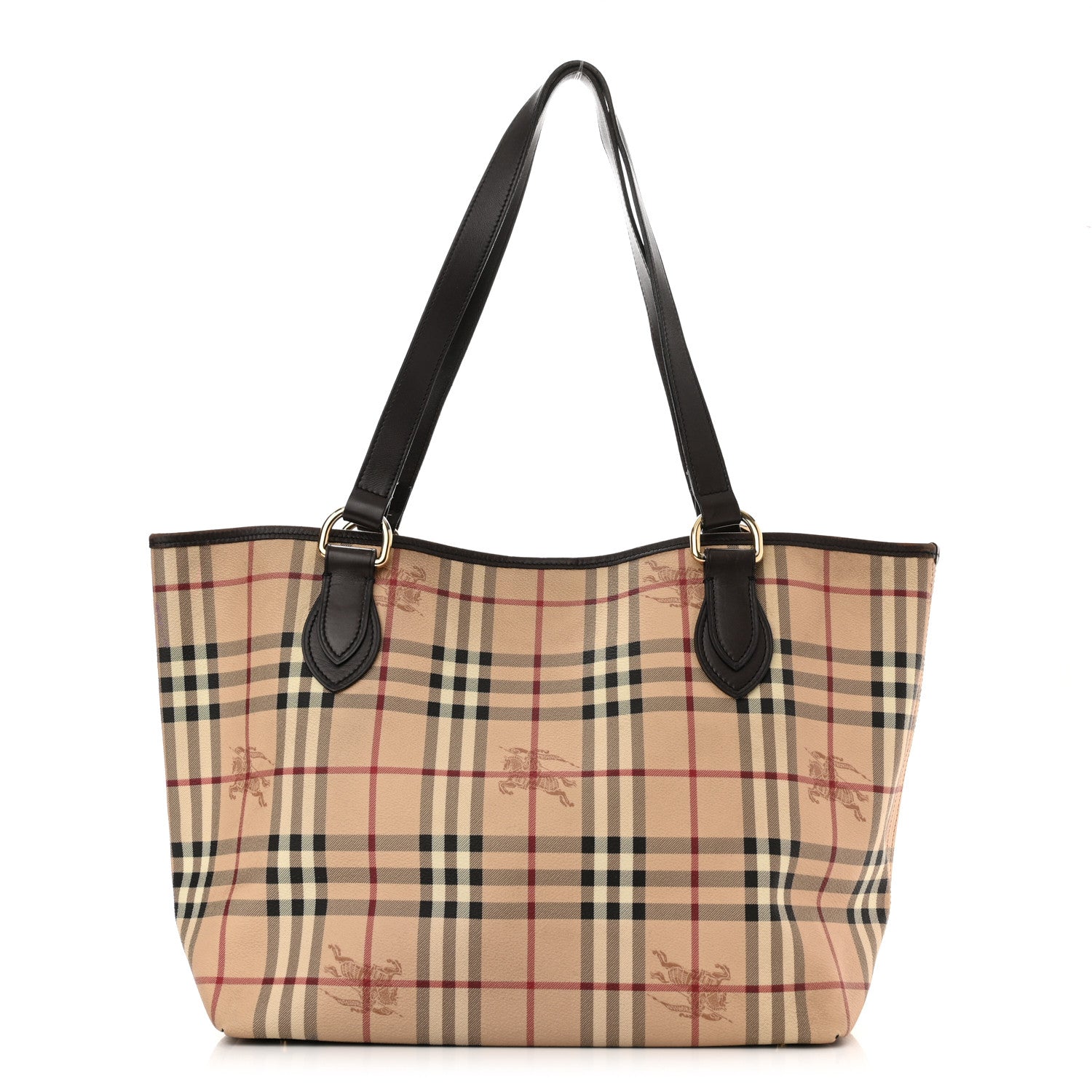 Burberry Haymarket Check Large Nick Tote Chocolate 1 of 14