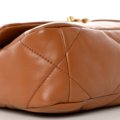 Chanel Lambskin Quilted Medium Chanel 19 Flap Brown 9 of 10