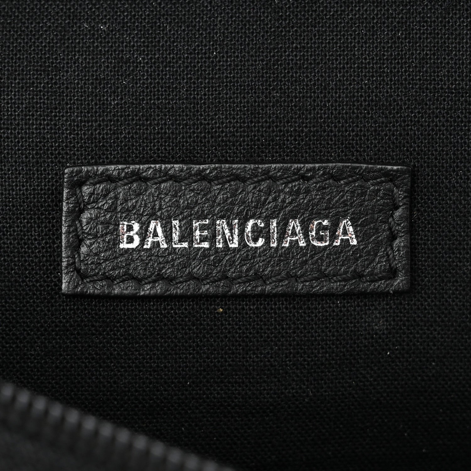 Balenciaga Calfskin Everyday Logo Belt Bag Black 6 of 10