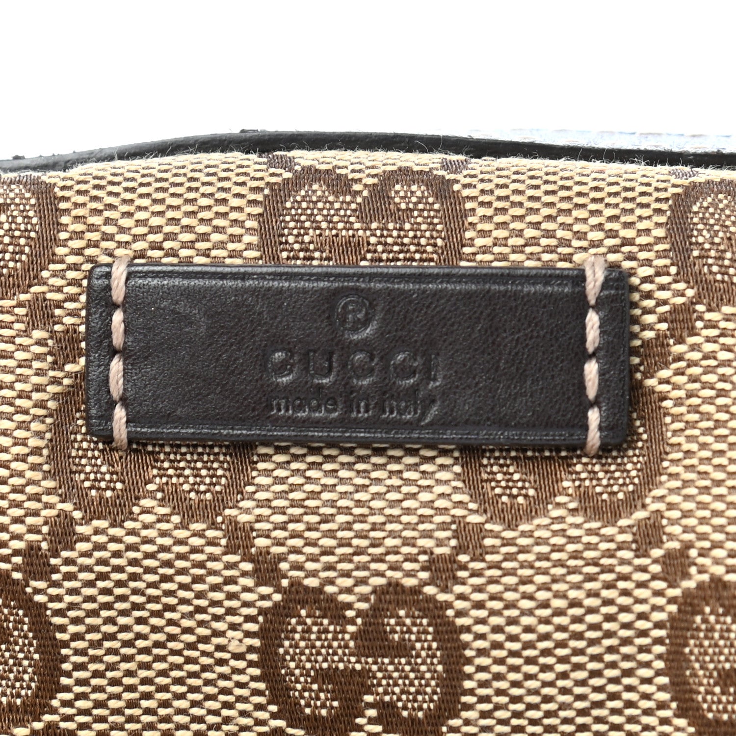 Gucci Monogram Medium Bamboo Cosmetic Case Dark Brown 8 of 9