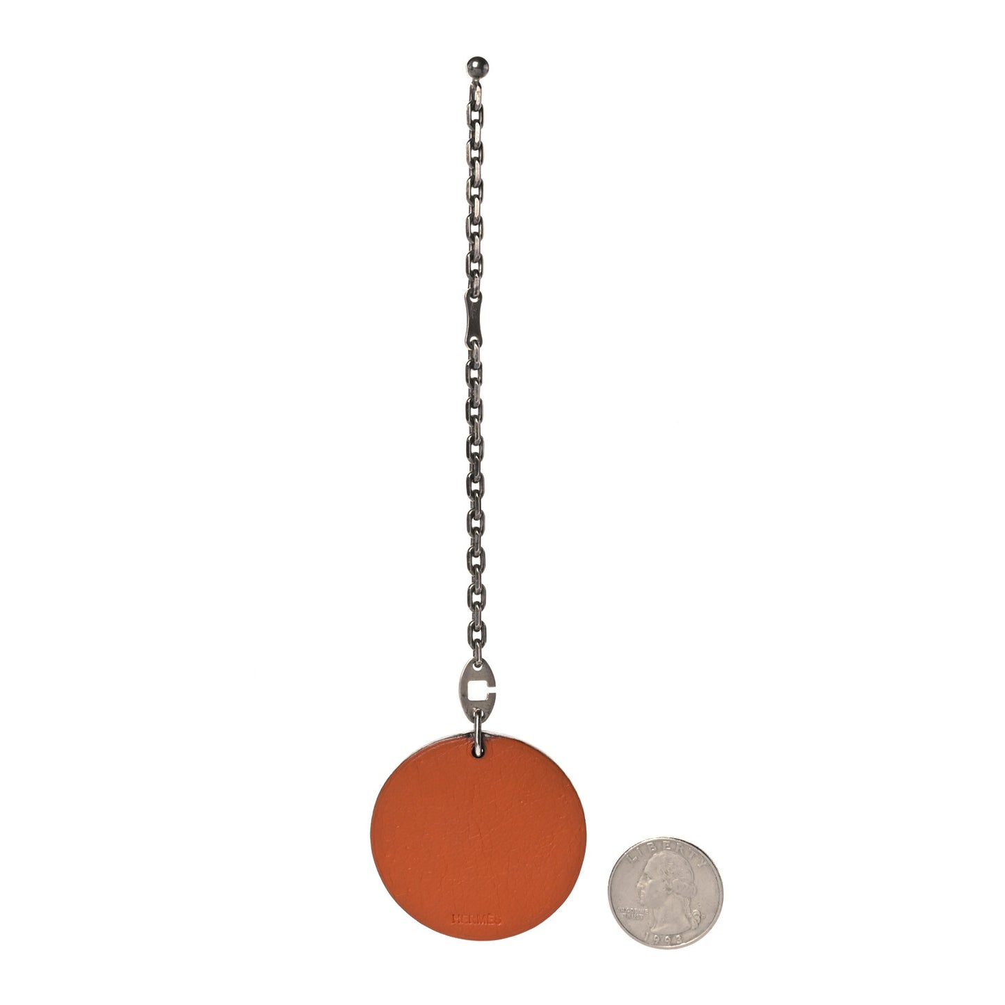 Tadelakt Tiger Key Chain Bag Charm Potiron