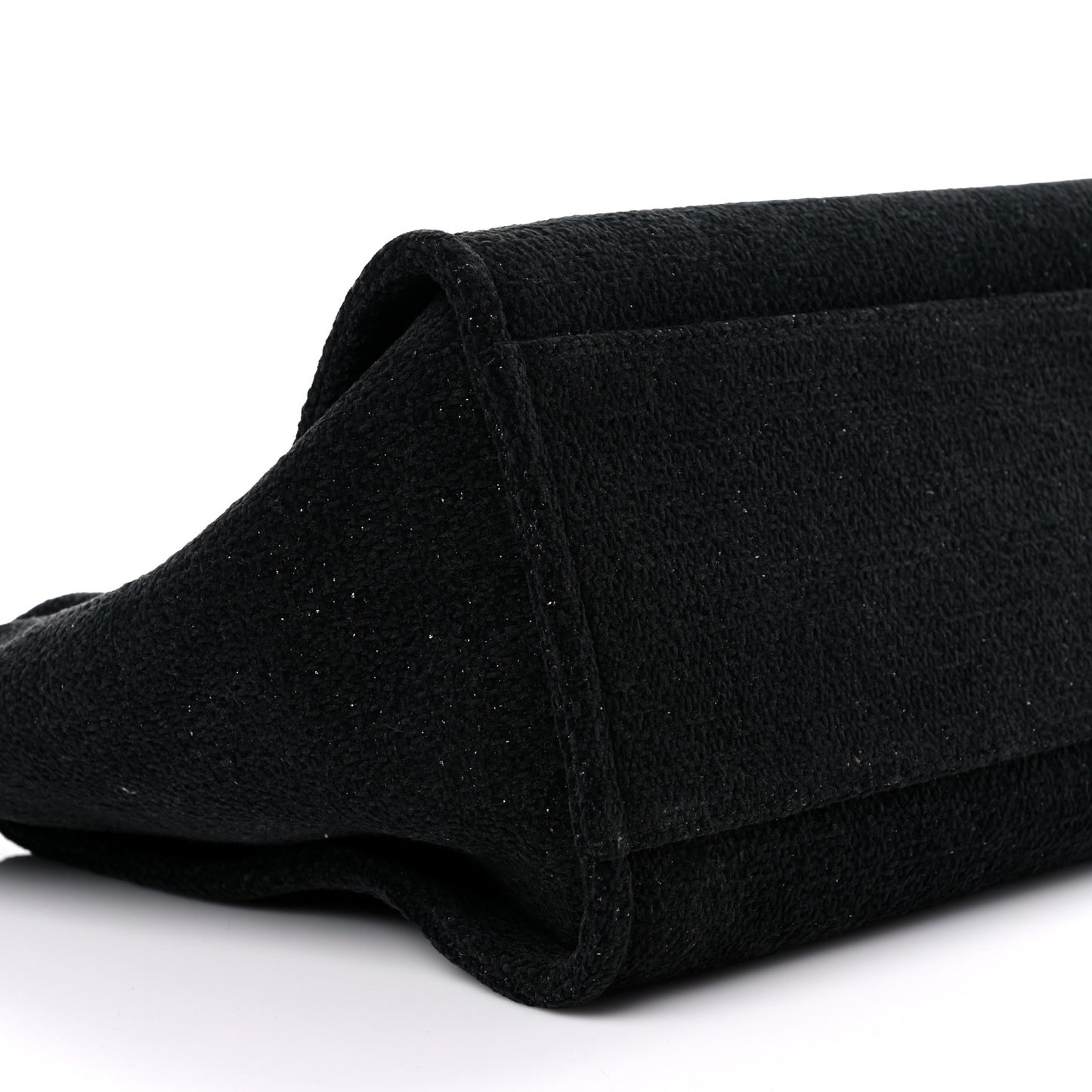 Lurex Boucle Medium Deauville Tote Black