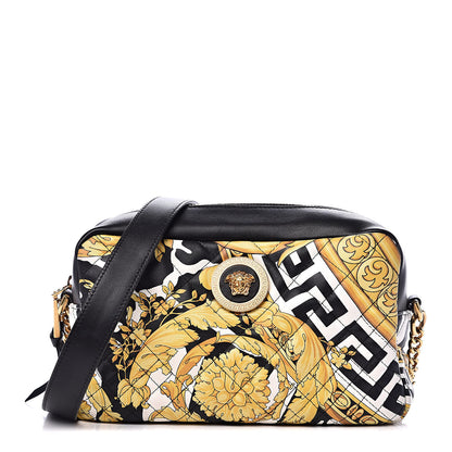 Versace Nappa Quilted Barocco Print Small Camera Bag Black 1 of 10