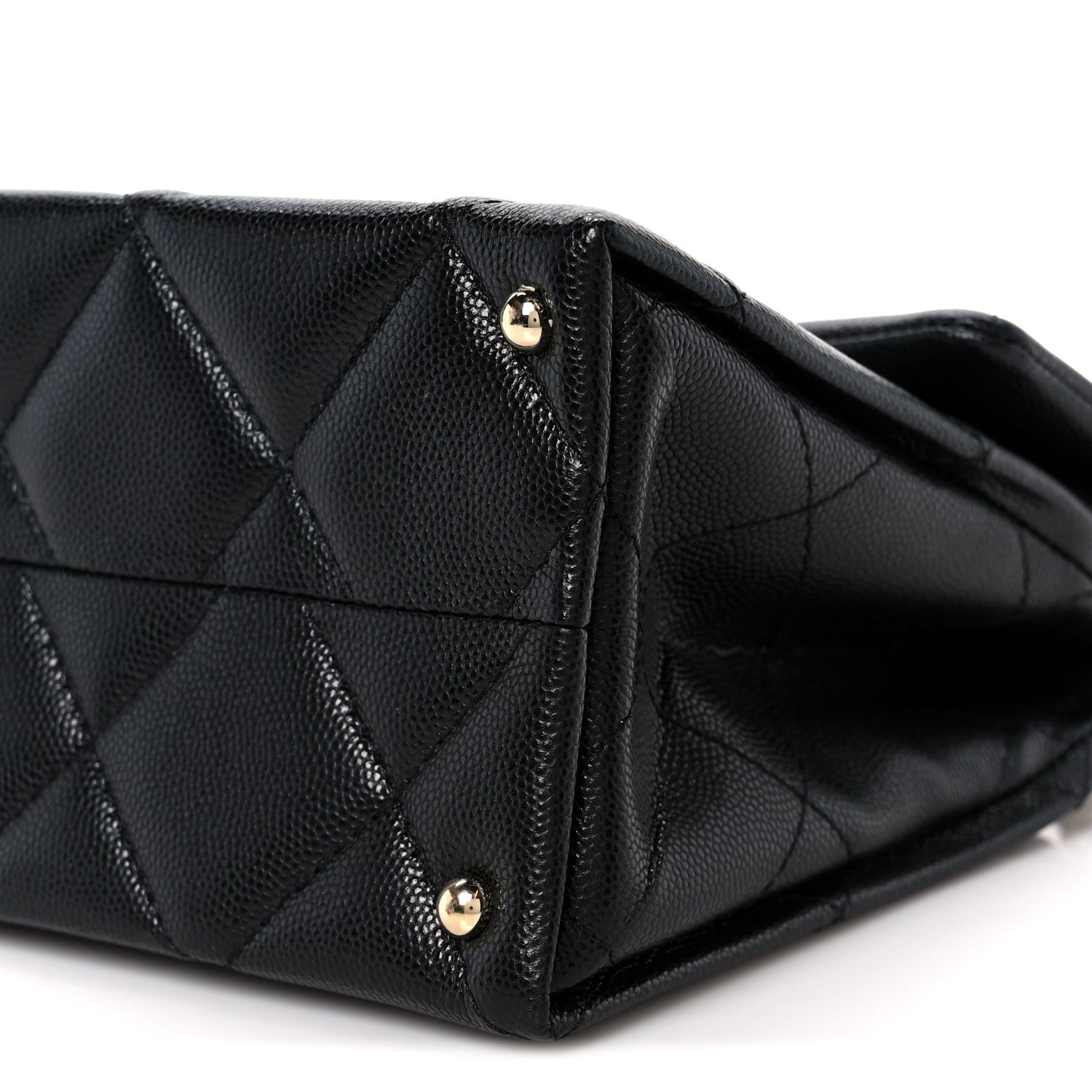 Chanel Caviar Quilted Mini Retro Twist Top Handle Flap Black 11 of 12