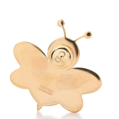 Christian Dior Crystal Bee Kaws Brooch Gold 3 of 5