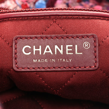 Chanel Tweed Quilted Chanel 22 Pink Burgundy 8 of 13