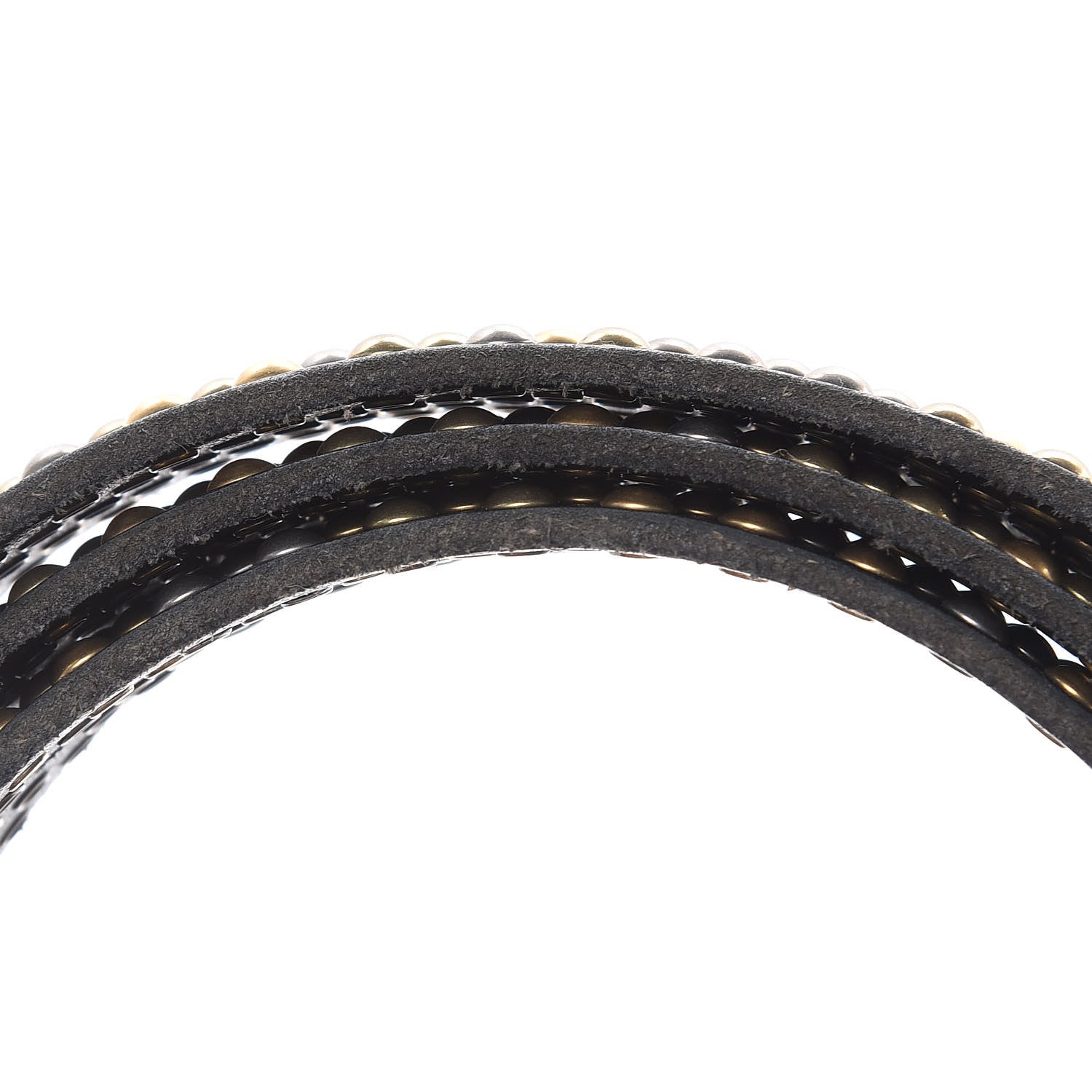 Gucci Calfskin Studded Feline Belt 110 44 Black 7 of 7